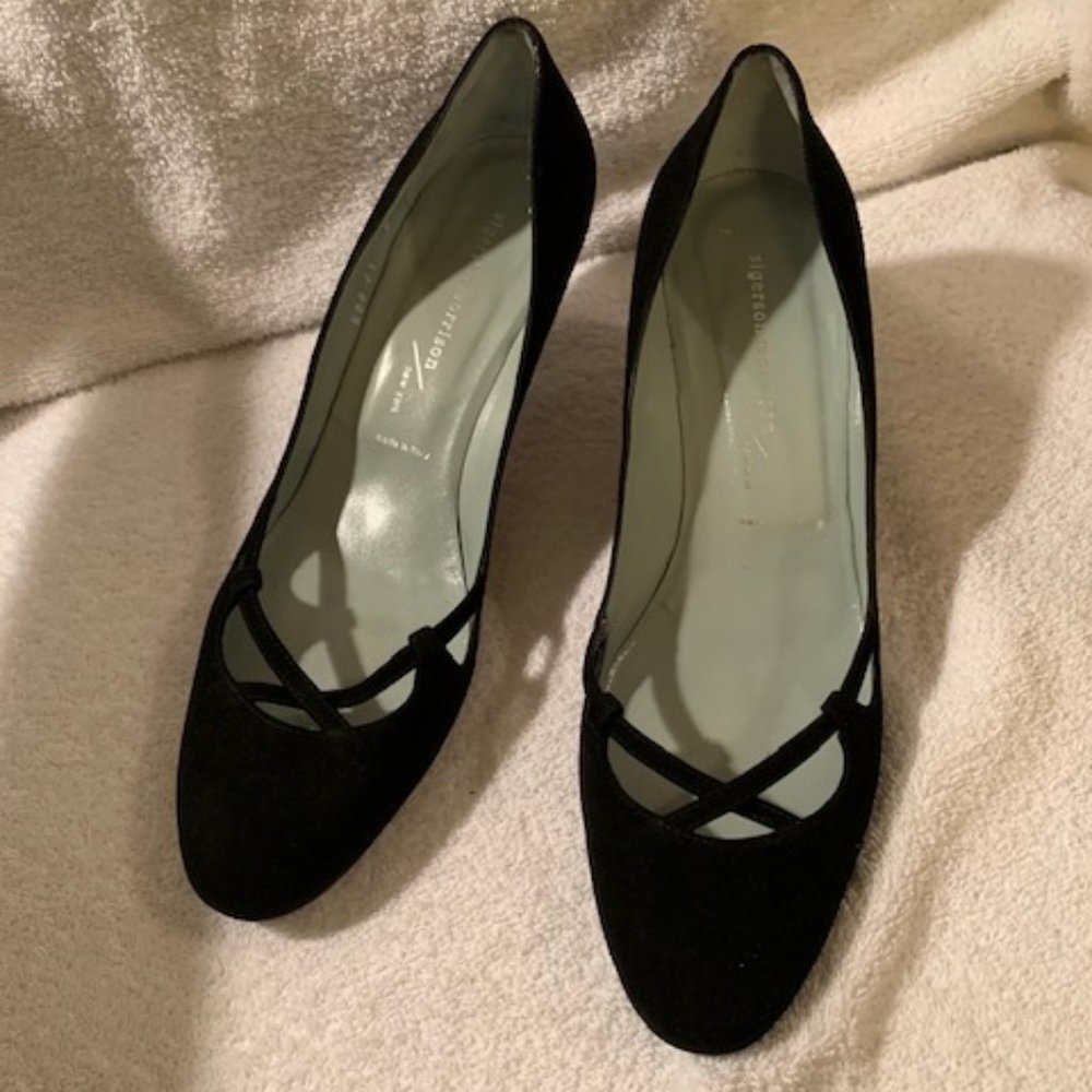 Sigerson Morrison black suede shoes